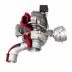 Cut Section of Turbocharger